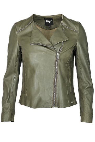 MAZE Lederjacke 42021103 olive