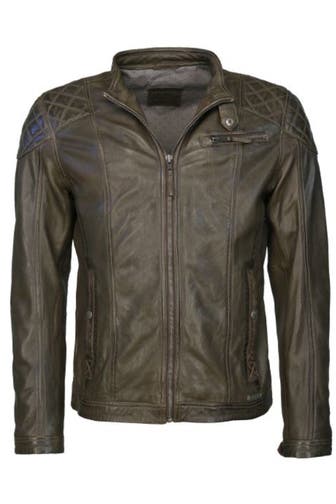 MUSTANG Lederjacke Cooper khaki