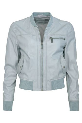 MUSTANG Lederjacke 31022102 dusty blue