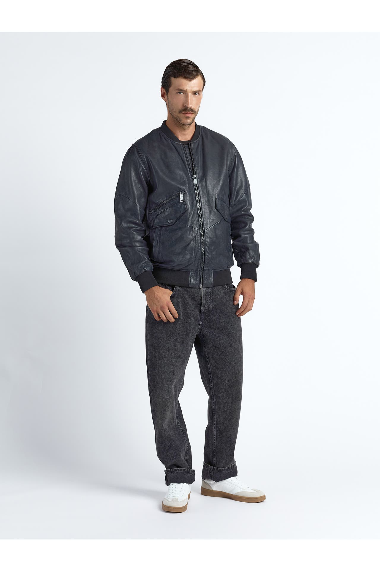 MAZE Lederjacke 42023041 crow, Bild 1