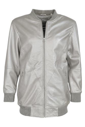 MAZE Lederjacke 42021248 silver
