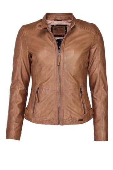 MUSTANG Lederjacke Jeannette cognac