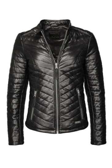 MUSTANG Lederjacke Henrietta black