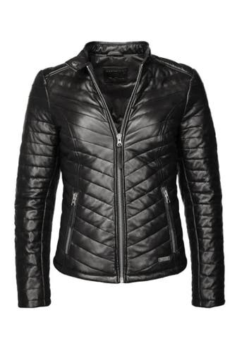 MUSTANG Lederjacke Henrietta black
