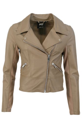MAZE Lederjacke taupe