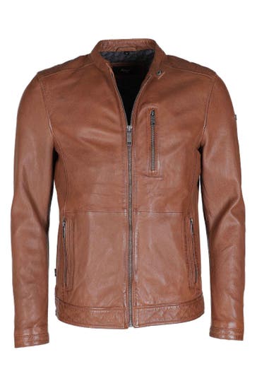MAZE Lederjacke 42024133 cognac