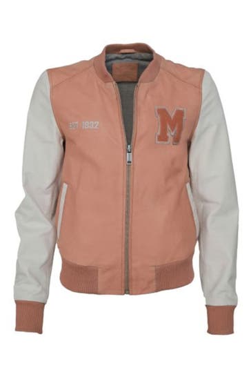 MUSTANG Lederjacke 31022104 desert sand/off white
