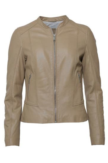 MUSTANG Lederjacke 31022227 stone