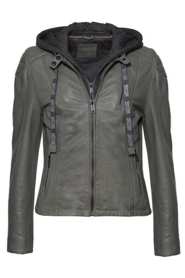MUSTANG Lederjacke 31021533 olive