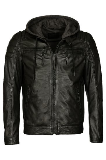 MUSTANG Lederjacke 31021306 black