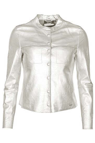 MAZE Lederjacke 42020139 silver