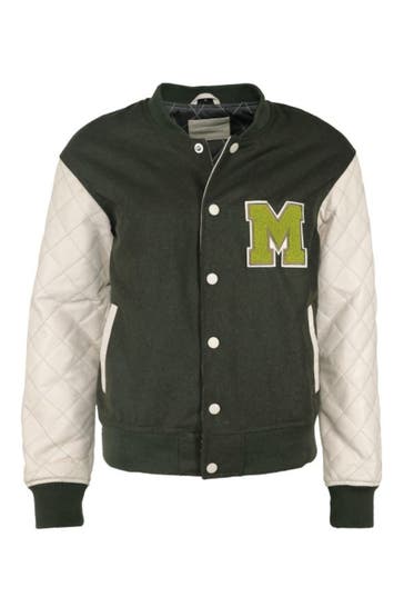 MUSTANG Lederjacke 31022240 ecru/olive