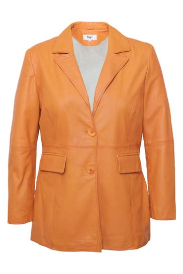 MAZE Lederjacke 42023100 tangerine