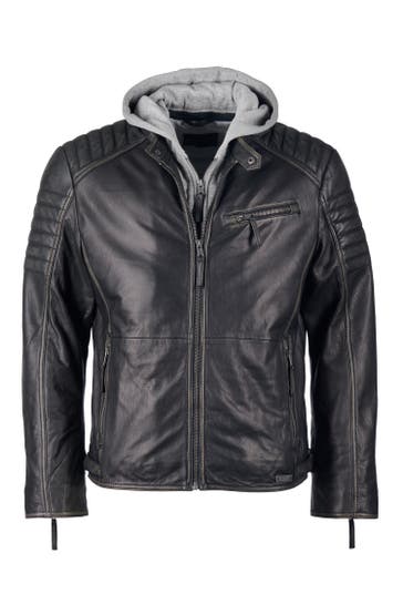 MUSTANG Lederjacke 31020237 vintage black