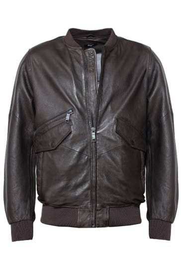MAZE Lederjacke 42023041 dark brown