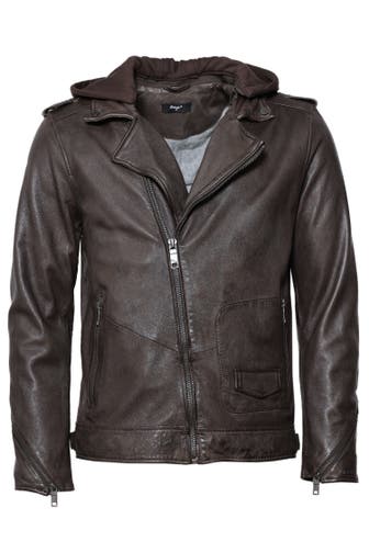 MAZE Lederjacke 42023042 dark brown
