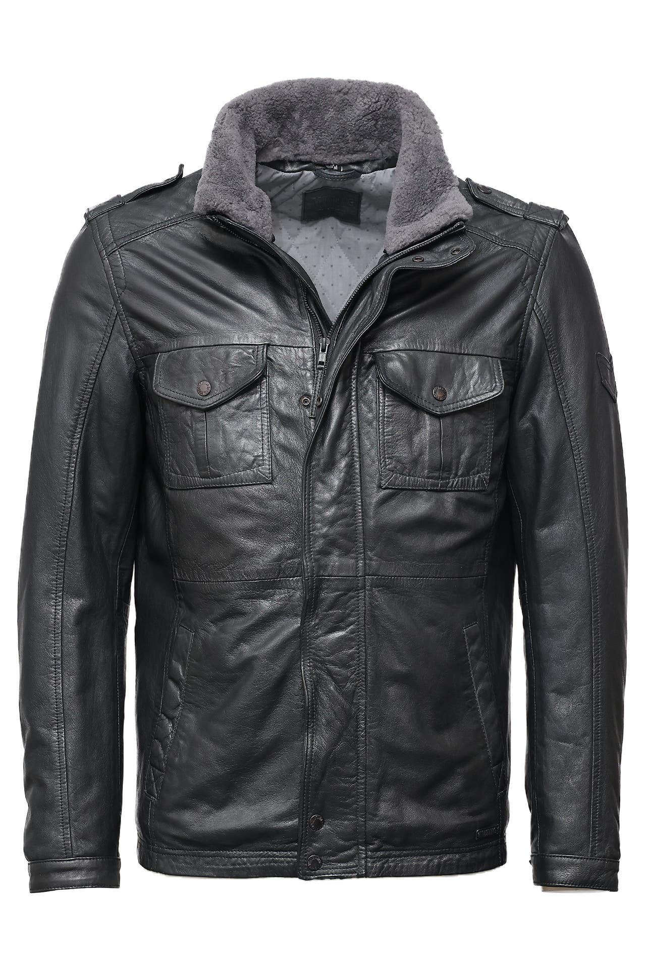 MUSTANG Lederjacke Walker RF black, Bild 1