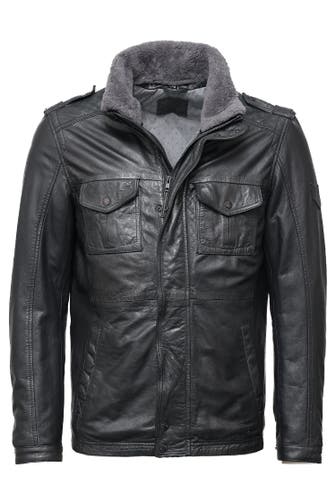 MUSTANG Lederjacke Walker RF black