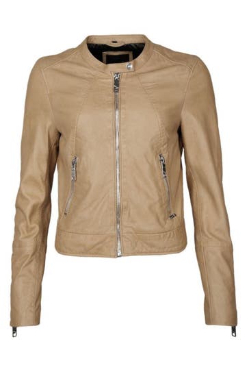 MAZE Lederjacke Grenada beige