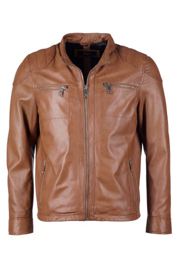 MAZE Lederjacke Flint cognac