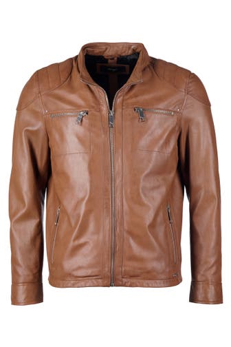 MAZE Lederjacke Flint cognac