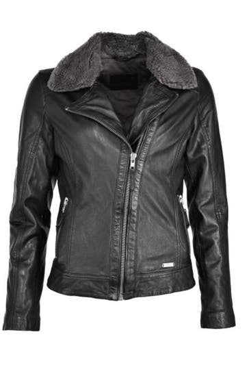 MUSTANG Lederjacke 3102136 black