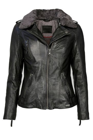 MUSTANG Lederjacke Grenada FF black