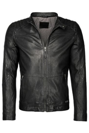 MUSTANG Lederjacke Wellington black