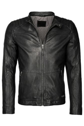 MUSTANG Lederjacke Wellington black