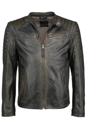 MUSTANG Lederjacke Denis braun
