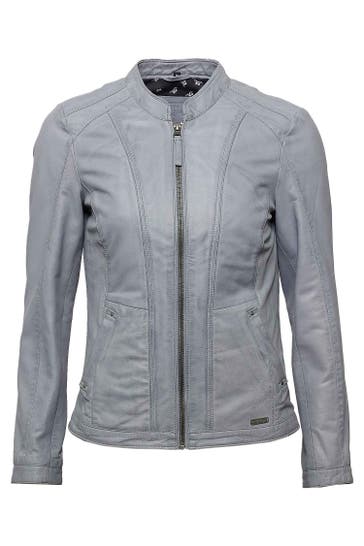 MUSTANG Lederjacke 3101603 grey blue