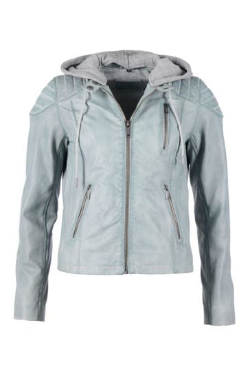 MUSTANG Lederjacke 31023237 pigeon