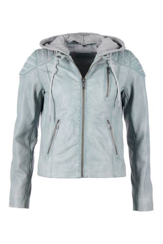MUSTANG Lederjacke 31023237 pigeon