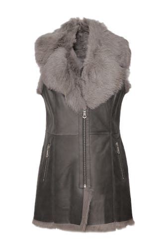 MAZE Lederjacke 4202145 grey/grey