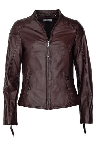MAZE Lederjacke Water dark brown