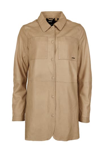 MAZE Lederjacke 42020135 taupe