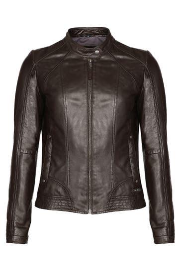 MUSTANG Lederjacke Blanca dark brown