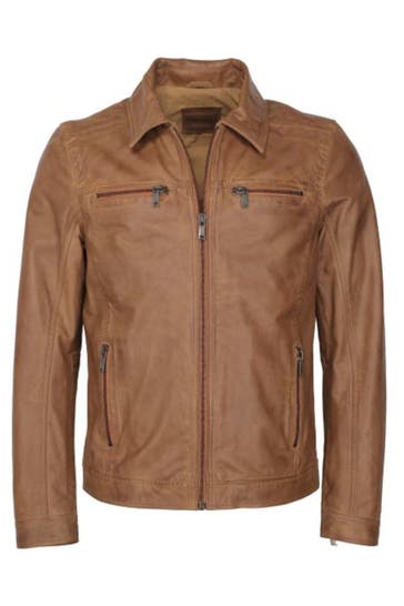 MUSTANG Lederjacke 31021630 cognac