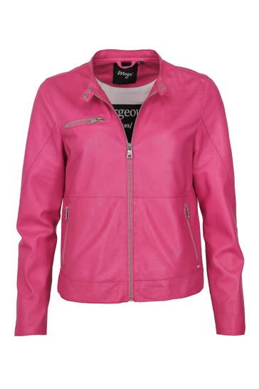 MAZE Lederjacke 42021104 fuchsia