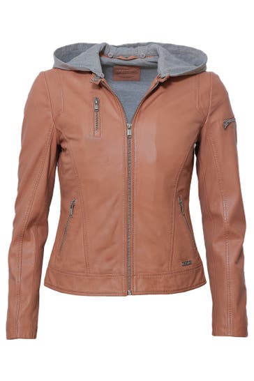 MUSTANG Lederjacke 31021327 mushroom