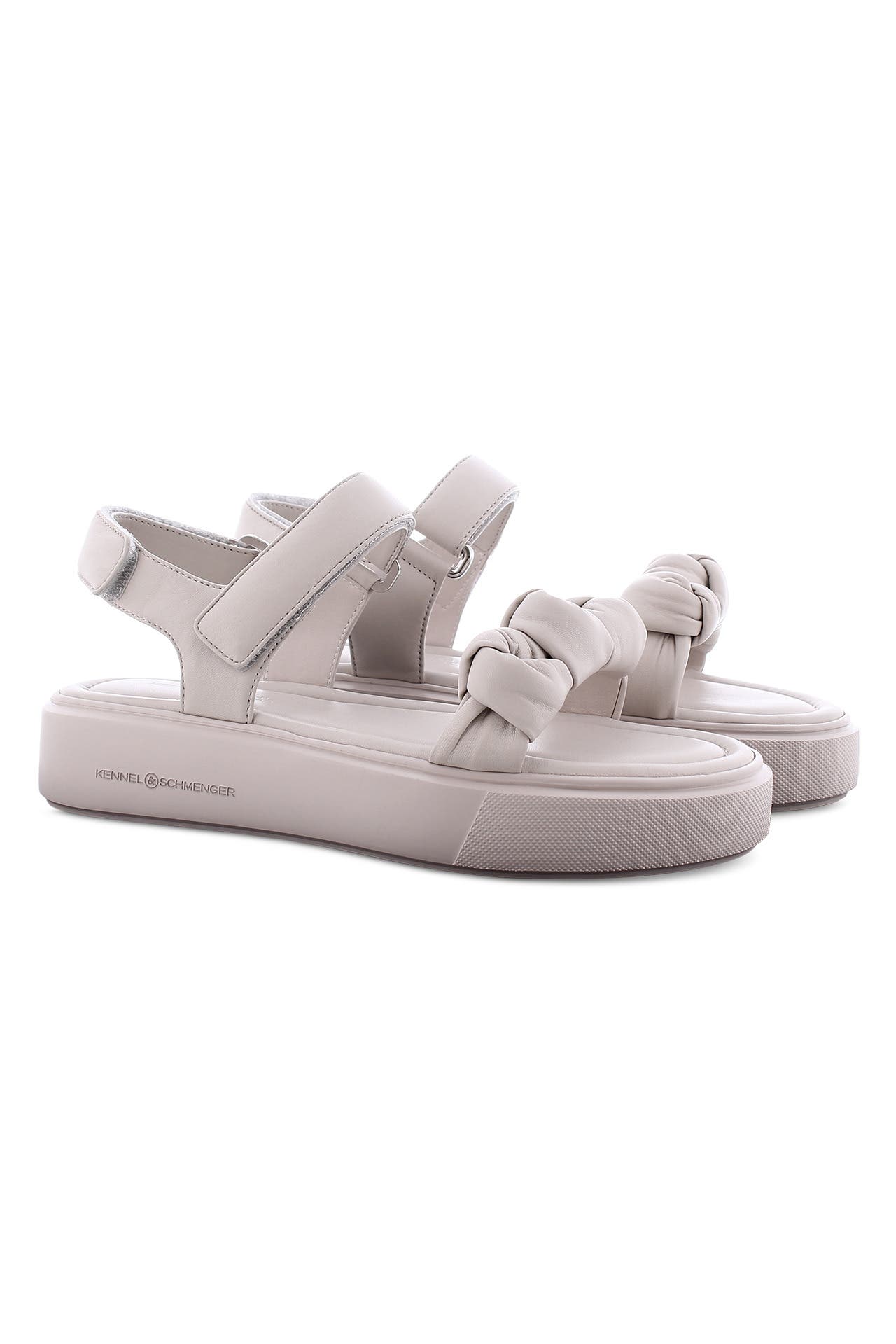 Kennel & Schmenger Brook Beige Suede Sandals 91-59030-322