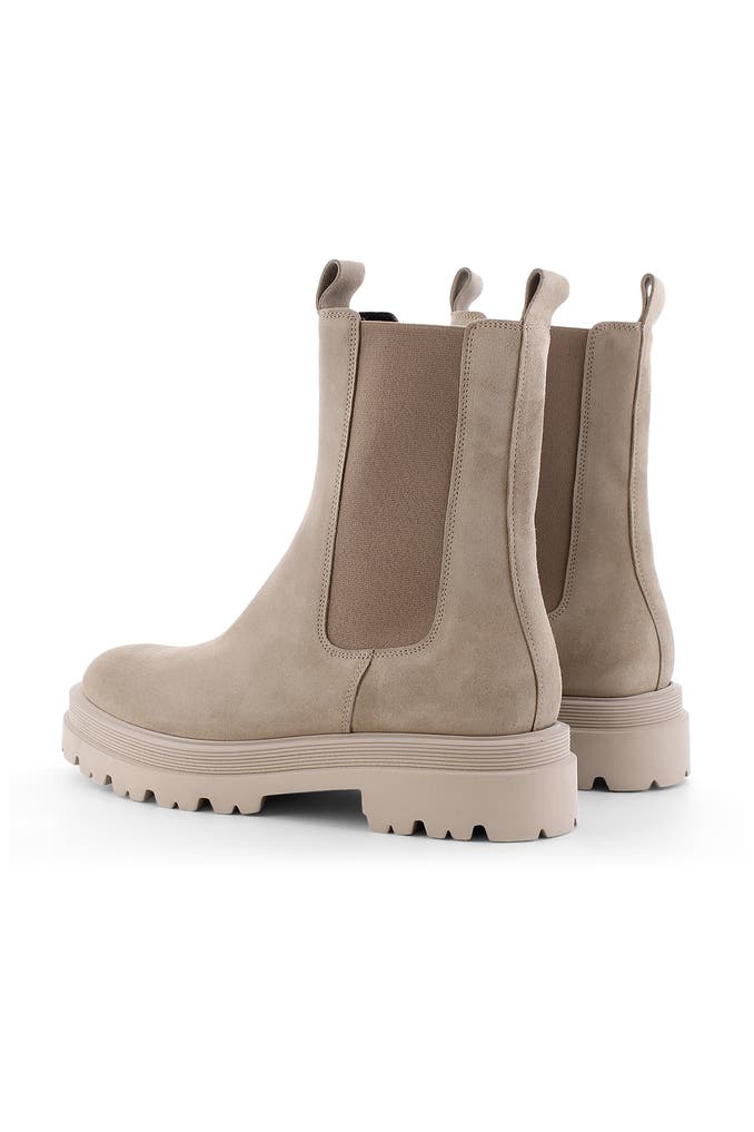 Kennel & Schmenger Beige Pull On Suede Ankle Boots 41-25260-566