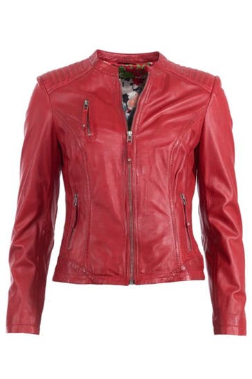 JCC Lederjacke 12530 red