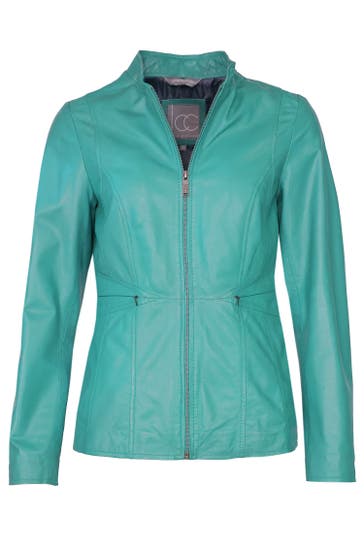 JCC Lederjacke 3102225 deep turquoise