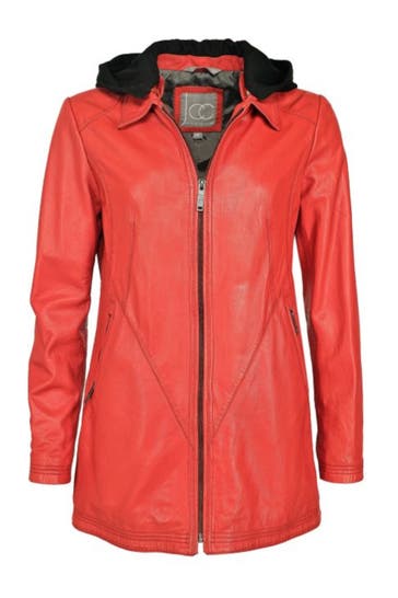 JCC Lederjacke 3102220 lava red