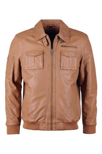 JCC Lederjacke Karlstad cognac