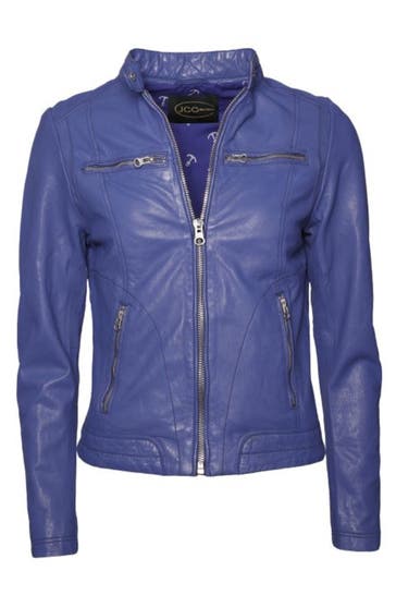 JCC Lederjacke 8006 blue