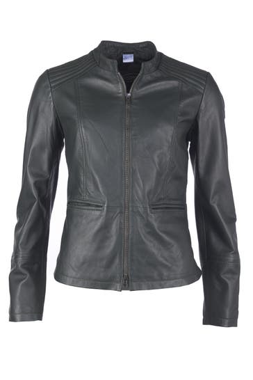 JCC Lederjacke Era green
