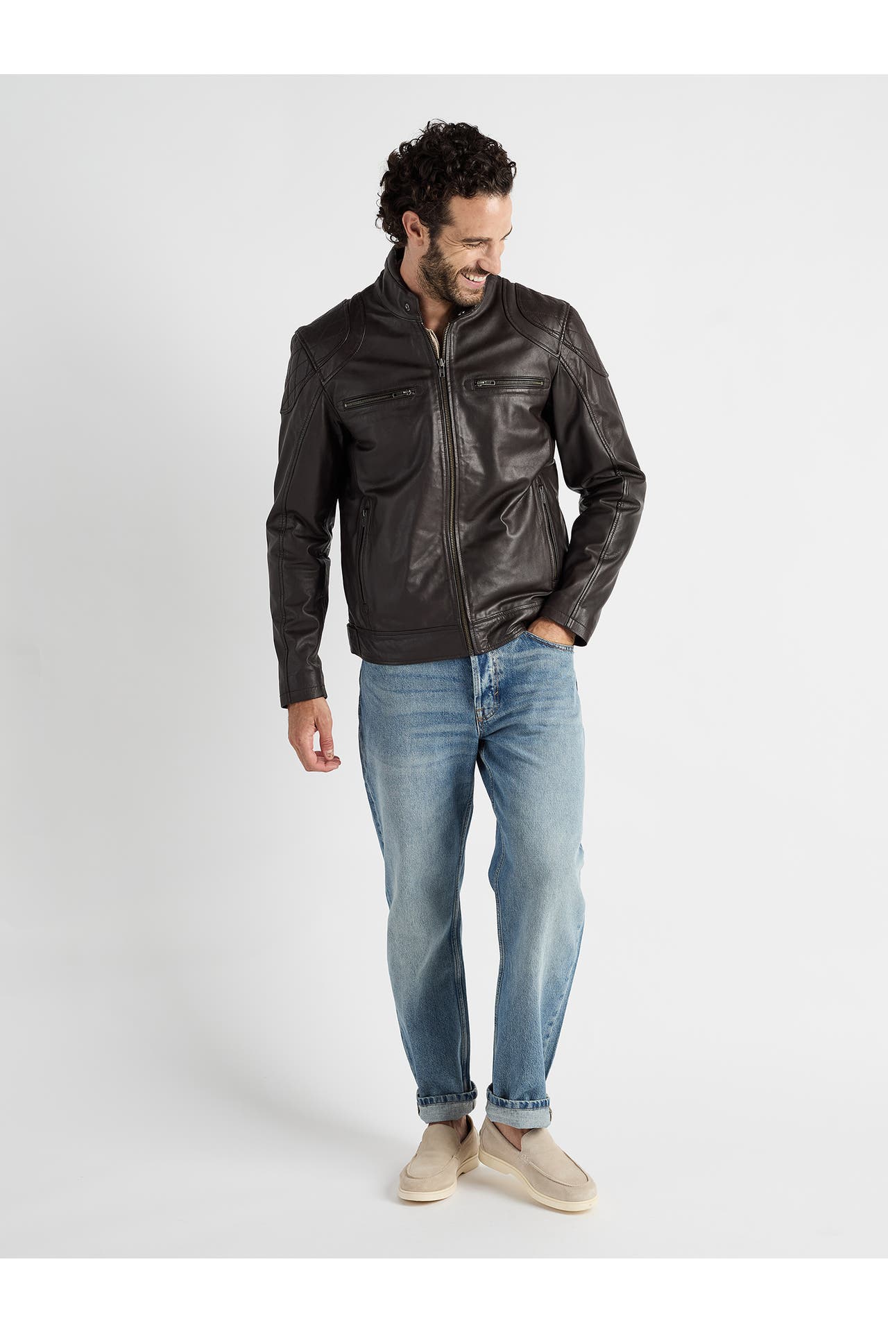 JCC Lederjacke 31020350 dark brown, Bild 1