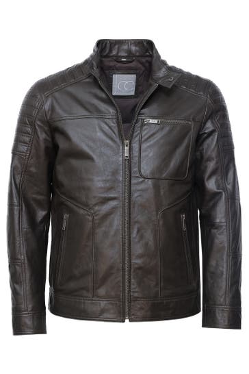 JCC Lederjacke 31023636 dark brown